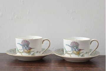 WEDGWOOD　ウェッジウッド　ハミングバード　カップ&ソーサー2客セット(洋食器)(R-052290)