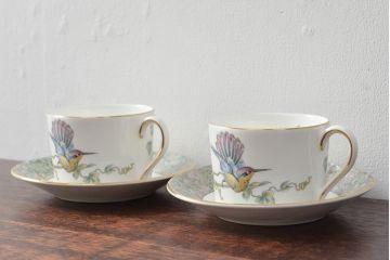 WEDGWOOD　ウェッジウッド　ハミングバード　カップ&ソーサー2客セット(洋食器)(R-052290)