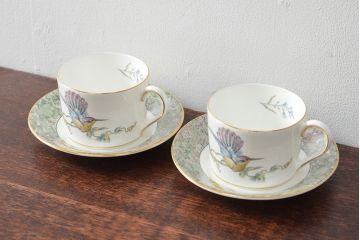 WEDGWOOD　ウェッジウッド　ハミングバード　カップ&ソーサー2客セット(洋食器)(R-052290)