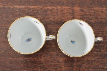 ハンガリー　HEREND　ヘレンド　ロスチャイルドバード　カップ&ソーサー2客セット(洋食器)(R-052291)