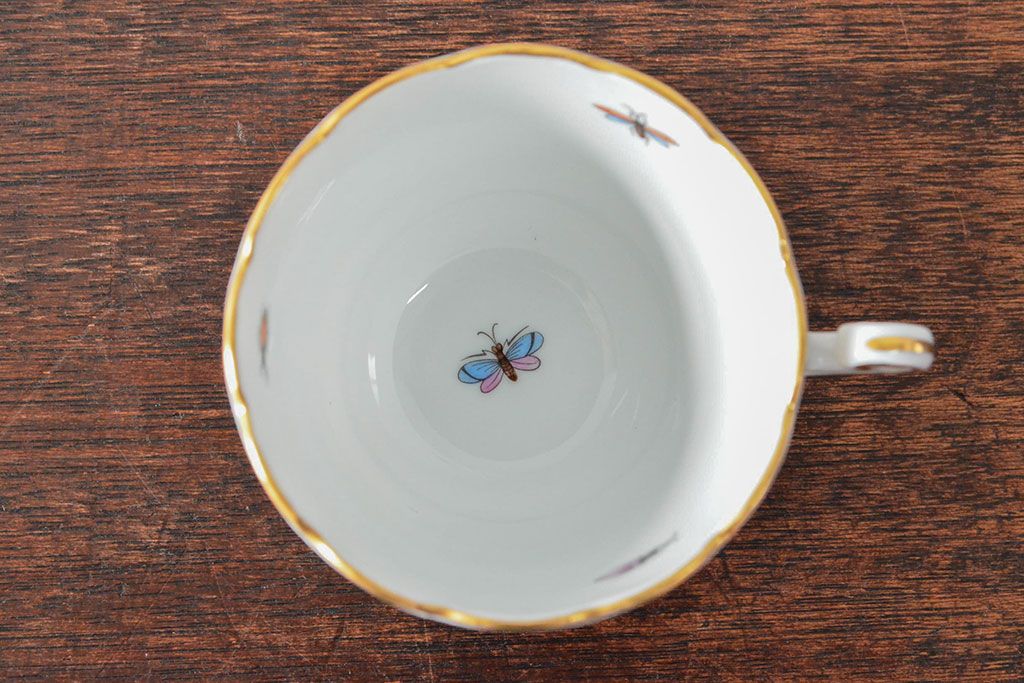 ハンガリー　HEREND　ヘレンド　ロスチャイルドバード　カップ&ソーサー2客セット(洋食器)(R-052291)