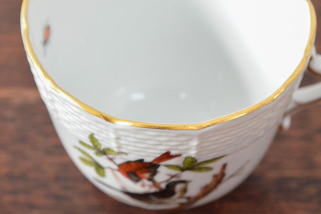 ハンガリー　HEREND　ヘレンド　ロスチャイルドバード　カップ&ソーサー2客セット(洋食器)(R-052291)