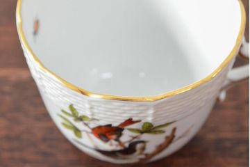 ハンガリー　HEREND　ヘレンド　ロスチャイルドバード　カップ&ソーサー2客セット(洋食器)(R-052291)