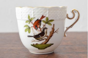 ハンガリー　HEREND　ヘレンド　ロスチャイルドバード　カップ&ソーサー2客セット(洋食器)(R-052291)