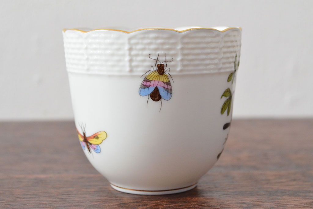 ハンガリー　HEREND　ヘレンド　ロスチャイルドバード　カップ&ソーサー2客セット(洋食器)(R-052291)