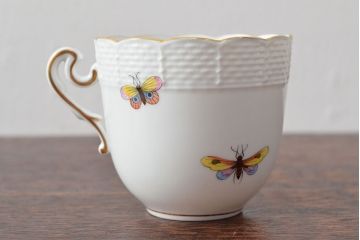 ハンガリー　HEREND　ヘレンド　ロスチャイルドバード　カップ&ソーサー2客セット(洋食器)(R-052291)