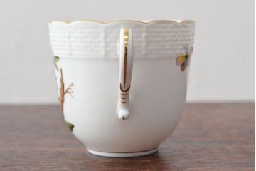 ハンガリー　HEREND　ヘレンド　ロスチャイルドバード　カップ&ソーサー2客セット(洋食器)(R-052291)