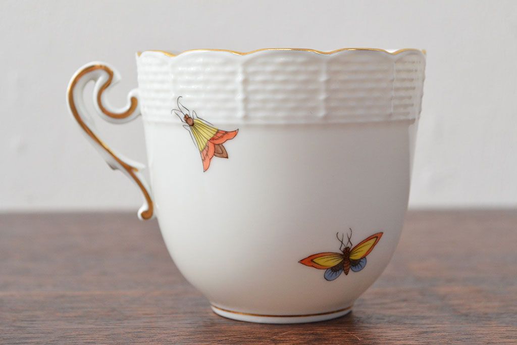 ハンガリー　HEREND　ヘレンド　ロスチャイルドバード　カップ&ソーサー2客セット(洋食器)(R-052291)