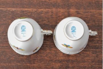 ハンガリー　HEREND　ヘレンド　ロスチャイルドバード　カップ&ソーサー2客セット(洋食器)(R-052291)