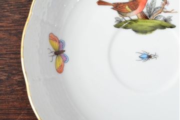 ハンガリー　HEREND　ヘレンド　ロスチャイルドバード　カップ&ソーサー2客セット(洋食器)(R-052291)