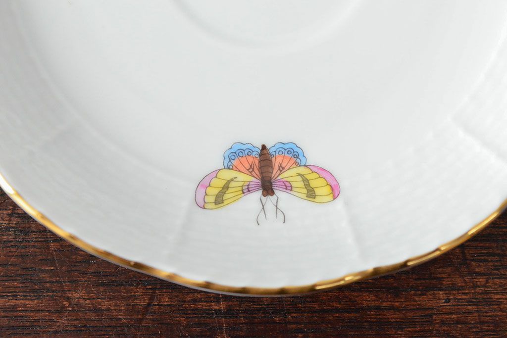 ハンガリー　HEREND　ヘレンド　ロスチャイルドバード　カップ&ソーサー2客セット(洋食器)(R-052291)