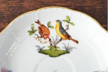 ハンガリー　HEREND　ヘレンド　ロスチャイルドバード　カップ&ソーサー2客セット(洋食器)(R-052291)