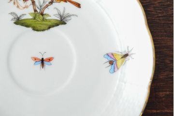 ハンガリー　HEREND　ヘレンド　ロスチャイルドバード　カップ&ソーサー2客セット(洋食器)(R-052291)