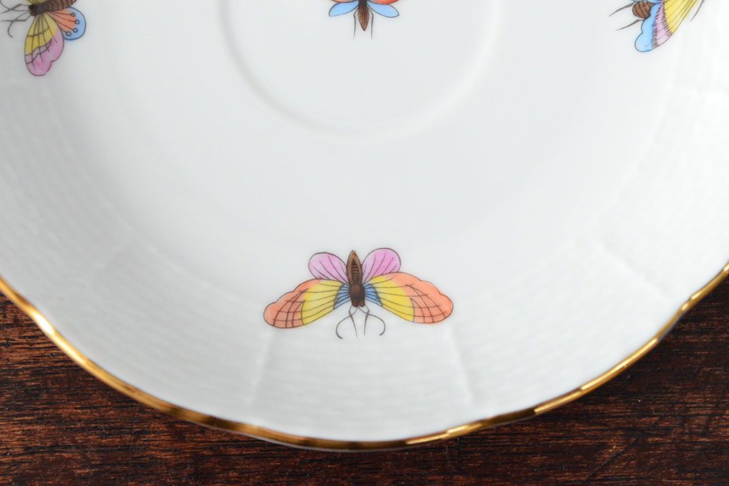 ハンガリー　HEREND　ヘレンド　ロスチャイルドバード　カップ&ソーサー2客セット(洋食器)(R-052291)