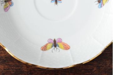 ハンガリー　HEREND　ヘレンド　ロスチャイルドバード　カップ&ソーサー2客セット(洋食器)(R-052291)