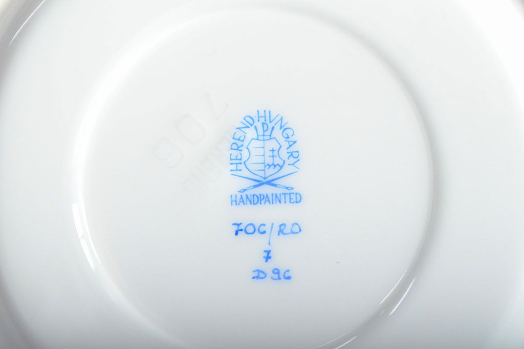 ハンガリー　HEREND　ヘレンド　ロスチャイルドバード　カップ&ソーサー2客セット(洋食器)(R-052291)