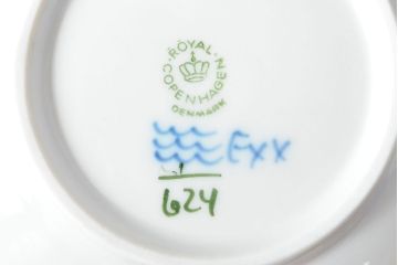ROYAL COPENHAGEN　ロイヤルコペンハーゲン　ハーフレース　プレート2枚・ボウル2点(洋食器)(定価約8万円)(R-052292)