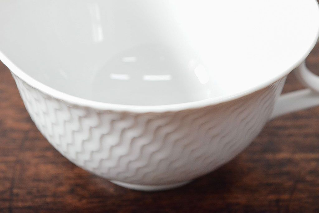 Meissen　マイセン　波の戯れ　ピッチャーなど5点セット(カップ&ソーサー、サラダボウル、洋食器)(R-052293)