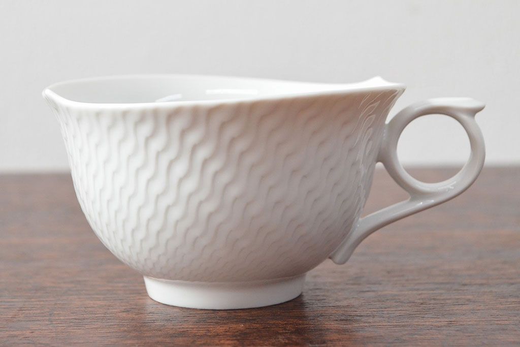 Meissen　マイセン　波の戯れ　ピッチャーなど5点セット(カップ&ソーサー、サラダボウル、洋食器)(R-052293)