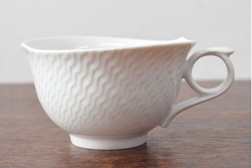 Meissen　マイセン　波の戯れ　ピッチャーなど5点セット(カップ&ソーサー、サラダボウル、洋食器)(R-052293)