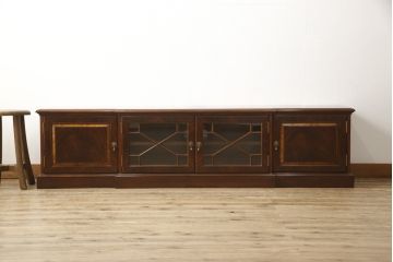 中古　超美品　アメリカ高級輸入家具　大塚家具取り扱い　Scarborough House(スカボローファインファニチャー)　マホガニー材のテレビ台(定価約98万円)(テレビボード、ローボード)(R-052296)