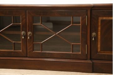 中古　超美品　アメリカ高級輸入家具　大塚家具取り扱い　Scarborough House(スカボローファインファニチャー)　マホガニー材のテレビ台(定価約98万円)(テレビボード、ローボード)(R-052296)