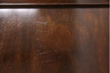 和製アンティーク　梅に鶯彫刻　凝ったつくりと彫刻が素晴らしい唐木ネストテーブル(飾り台、サイドテーブル)(R-052300)