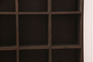 ラフジュ工房オリジナル　ヒノキ材　シンプルなデザインが魅力のマス目棚(ロッカー、収納棚、本棚、飾り棚)(R-052304)