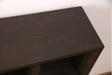 ラフジュ工房オリジナル　ヒノキ材　和モダンな空間づくりにおすすめのマス目棚(ロッカー、収納棚、本棚、飾り棚)(R-052305)