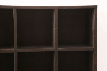 ラフジュ工房オリジナル　ヒノキ材　和モダンな空間づくりにおすすめのマス目棚(ロッカー、収納棚、本棚、飾り棚)(R-052305)