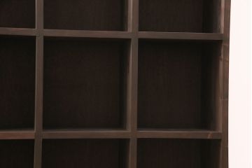ラフジュ工房オリジナル　ヒノキ材　和モダンな空間づくりにおすすめのマス目棚(ロッカー、収納棚、本棚、飾り棚)(R-052305)