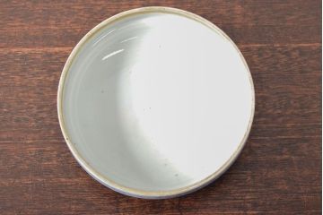 江戸後期〜幕末　色絵染付　蓋物(深鉢、深皿、和食器)(R-052313)