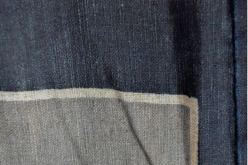 大正〜昭和初期　藍染木綿半纏2枚セット(古布、釡屋糸綿店)(R-052315)