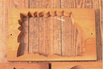 昭和レトロ　古い菓子型5点(鯛、亀、梅)(R-052322)