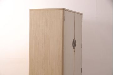 中古　国産　手造り　衣類収納がたっぷりとできる加茂総桐箪笥(胴丸、総桐たんす、洋服タンス、ワードローブ、桐タンス)(R-052328)
