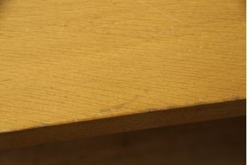 中古　デンマーク輸入家具　オーク材　大きなサイズで広々使える、スタイリッシュなダイニングテーブル(食卓、作業台、北欧)(R-052336)