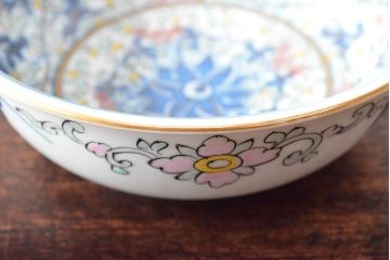 大清光緒年製 色絵染付 深鉢3点(深皿、伊万里、中国?)(R-052339)