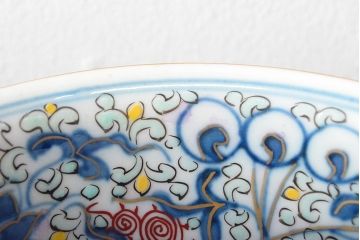 大清光緒年製 色絵染付 深鉢3点(深皿、伊万里、中国?)(R-052339)