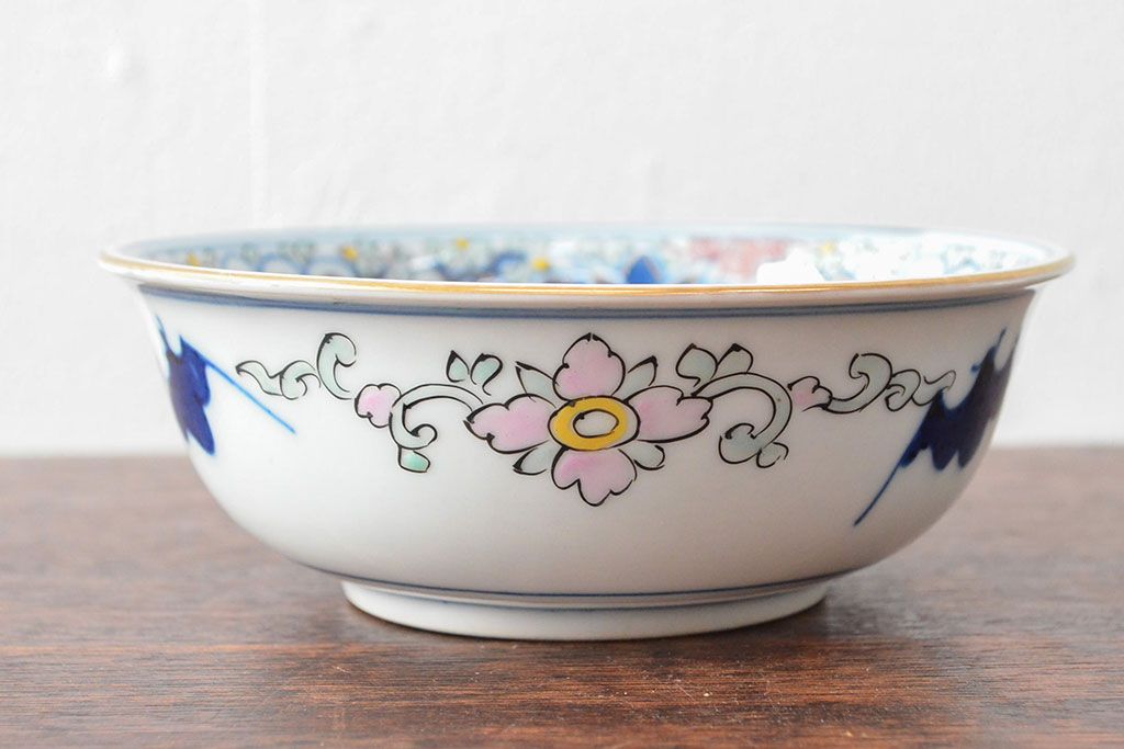 大清光緒年製 色絵染付 深鉢3点(深皿、伊万里、中国?)(R-052339)