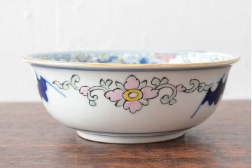 大清光緒年製 色絵染付 深鉢3点(深皿、伊万里、中国?)(R-052339)