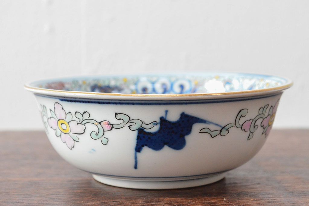 大清光緒年製 色絵染付 深鉢3点(深皿、伊万里、中国?)(R-052339)