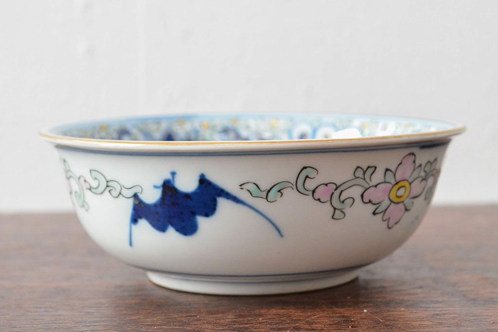 大清光緒年製 色絵染付 深鉢3点(深皿、伊万里、中国?)(R-052339)