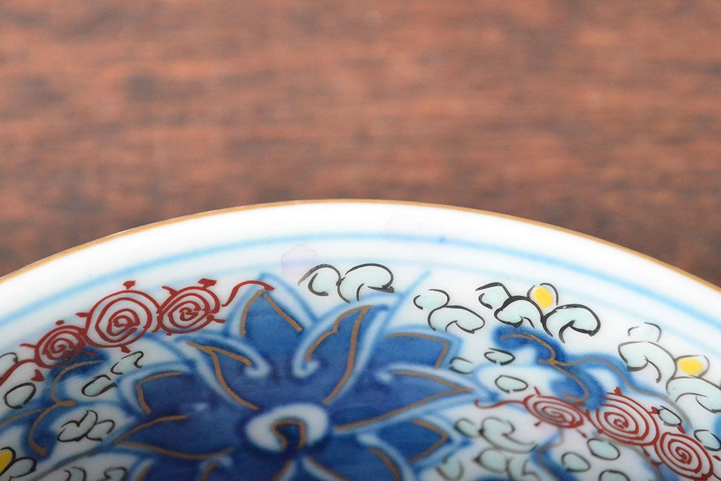 大清光緒年製 色絵染付 深鉢3点(深皿、伊万里、中国?)(R-052340)