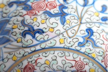 大清光緒年製 色絵染付 深鉢3点(深皿、伊万里、中国?)(R-052340)