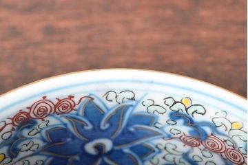 大清光緒年製　色絵染付　深鉢3点(深皿、伊万里、中国?)(R-052340)