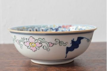 大清光緒年製 色絵染付 深鉢3点(深皿、伊万里、中国?)(R-052341)
