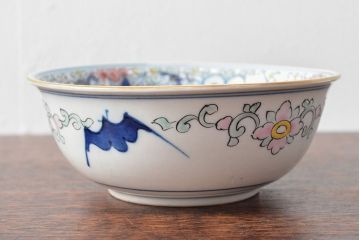 大清光緒年製　色絵染付　深鉢3点(深皿、伊万里、中国?)(R-052342)