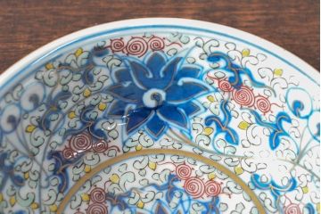 大清光緒年製　色絵染付　深鉢3点(深皿、伊万里、中国?)(R-052344)