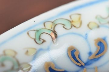 大清光緒年製　色絵染付　六寸皿3枚(伊万里、中国?)(R-052345)