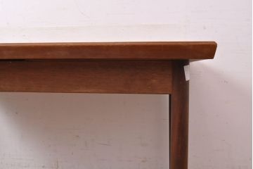 デンマークビンテージ　チーク材　シンプルかつスタイリッシュな佇まいが魅力的なエクステンションテーブル(ダイニングテーブル、食卓、作業台、ヴィンテージ、北欧)(R-052359)